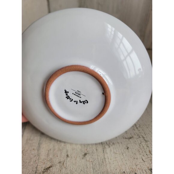 City to cottage dark blue striped teacup mug‎ saucer set - Picture 8 of 8